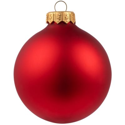 Елочный шар Gala Night Matt в коробке, красный, 8 см-0