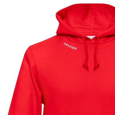 Худи с вышивкой «Амбиции», красное-2