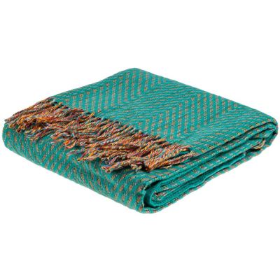 Плед Brera Verde Smeraldo, бирюзовый-0