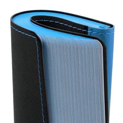 Ежедневник Nice Twice, недатированный, черный с голубым-4