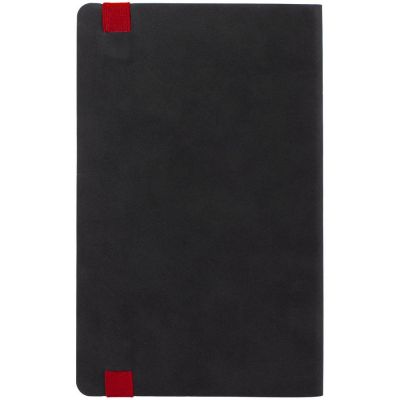 Ежедневник Velours, недатированный, черный с красным-1