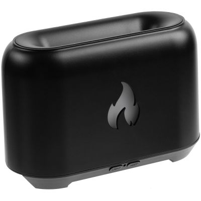 Увлажнитель-ароматизатор Fire Flick с имитацией пламени, черный-1