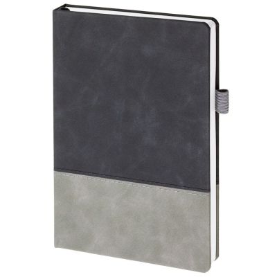 Ежедневник Horizon, недатированный, серый с черным-1