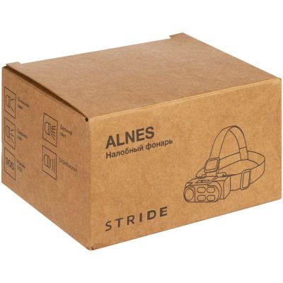 Налобный фонарик аккумуляторный Alnes, черный-10