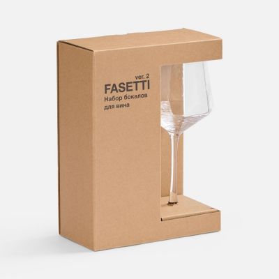 Набор из 2 бокалов для вина Fasetti, ver.2-3