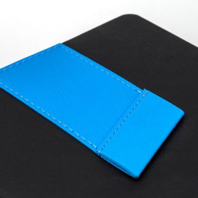 Ежедневник Bookmark, недатированный, черный с голубым-2