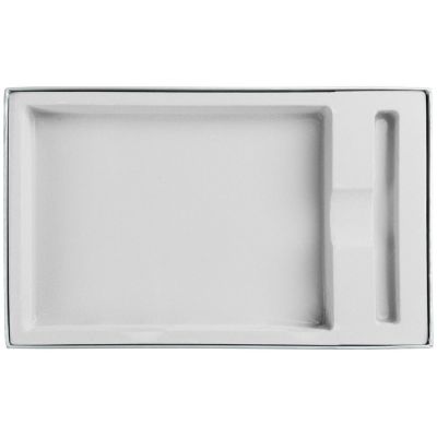 Коробка Horizon с ложементом под ежедневник и ручку, серая-1