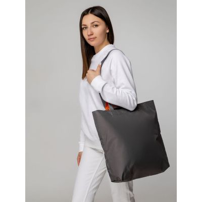 Шопер Sensa, серый с оранжевым-4