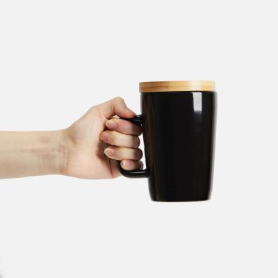 Кружка Vierra с крышкой-костером, черная-3