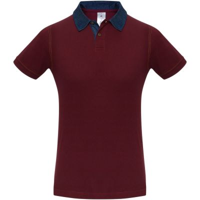 Рубашка поло мужская DNM Forward бордовая-0