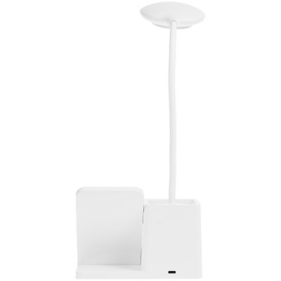 Лампа с органайзером и беспроводной зарядкой writeLight, ver. 2, белая-3