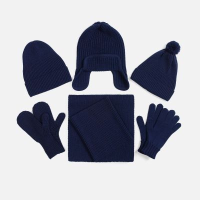 Шапка-ушанка Catch Match, темно-синяя-2