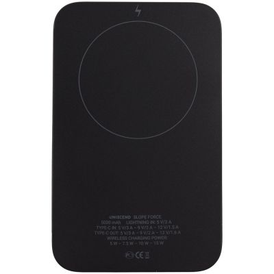 Магнитный беспроводной аккумулятор Slope Force 5000 мАч, черный-4
