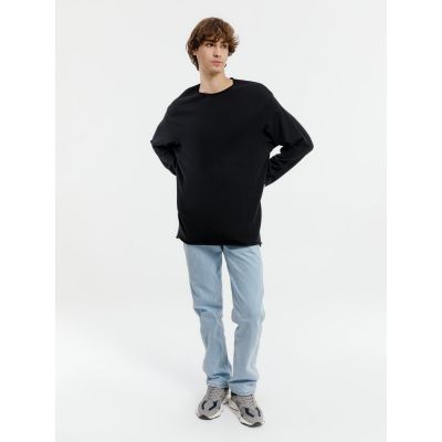 Лонгслив унисекс Siluetti Fuori, черный-6