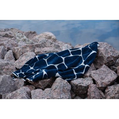 Полотенце Giraffe, большое, бежевое с синим-7