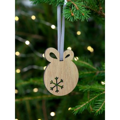 Деревянная подвеска Christmate, шар-3