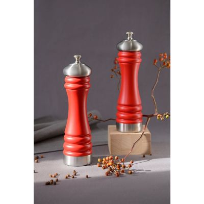 Мельница для перца Color Wood, большая, красная-5