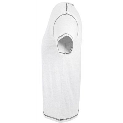 Футболка мужская с контрастной отделкой MUSTANG 150, белая с темно-синим-2