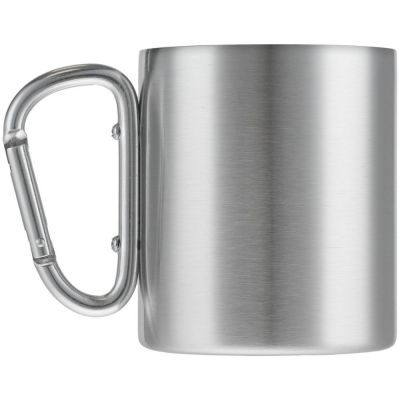 Кружка Trek, с серебристой ручкой-карабином-3