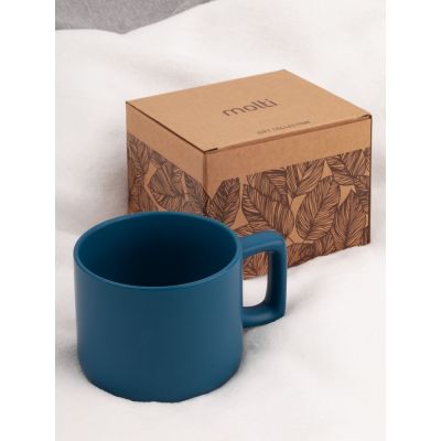 Чашка Jumbo в коробке матовая, морская волна-3