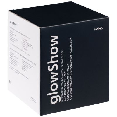 Мультимедийная станция с подсветкой glowShow, белая-6