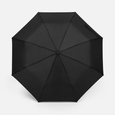 Зонт складной Smooth Move с плавным закрытием, черный-1