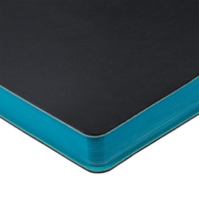 Ежедневник Flexpen Black, недатированный, черный с бирюзовым-5