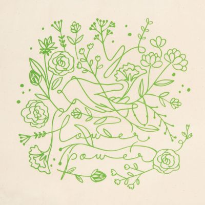 Холщовая сумка Flower Power, неокрашеная-3