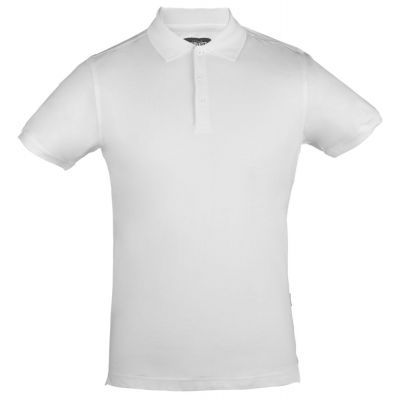 Рубашка поло стретч мужская Eagle, белая-0