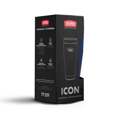 Термокружка Icon 470, синяя-7