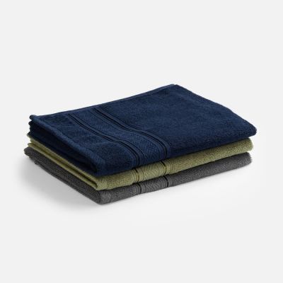 Полотенце махровое Terrychic, среднее, зеленое-3