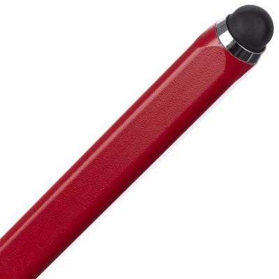 Вечный карандаш Quarta со стилусом и уровнем, красный-4