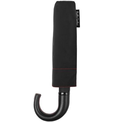 Зонт складной Lui, черный с красным-2