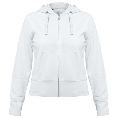Толстовка женская Hooded Full Zip белая-0