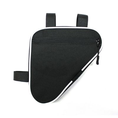 Велосумка на раму BikeLine Mini, черная с белым-1