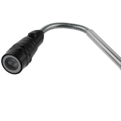 Телескопический фонарь с магнитом Flexion, черный-7