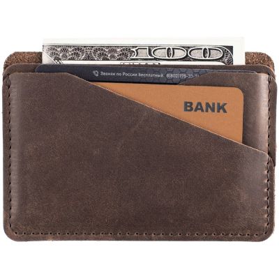 Чехол для карточек inStream, коричневый-5