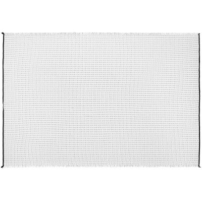 Плед Fringy, белый с черным-4