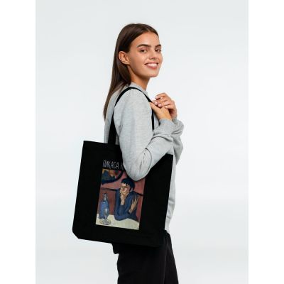 Холщовая сумка «Пикаса какая-та», черная-2