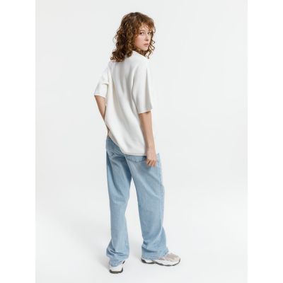 Джемпер с коротким рукавом Siluetti Volumica, молочно-белый-4