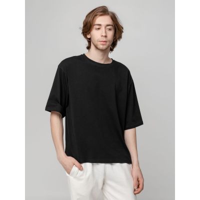 Футболка унисекс оверсайз Street Vibes, черная-5