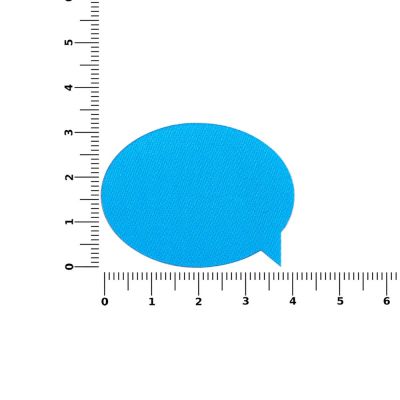 Наклейка тканевая Lunga Bubble, M, голубая-1