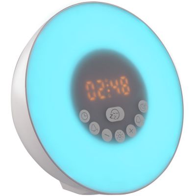 Лампа-колонка dreamTime для пробуждения светом и музыкой, белая-8