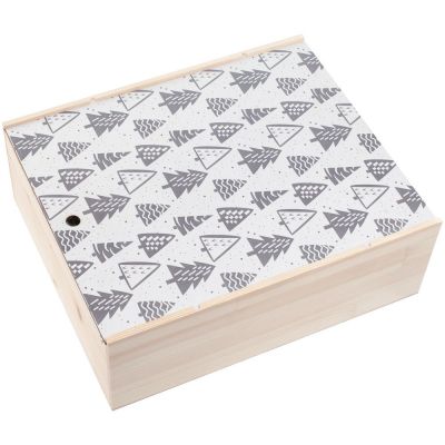 Набор с пледом и бокалами «Снежность», ваниль-6