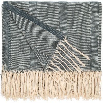 Плед «Сенеж», серо-синий-0