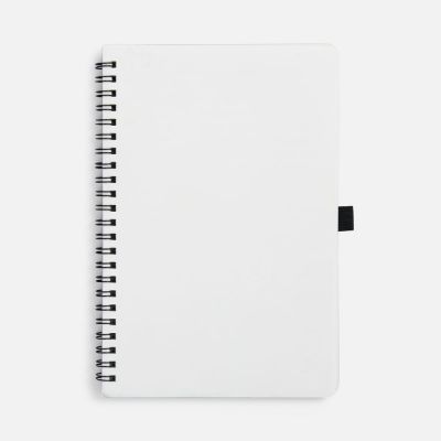 Блокнот на пружине Stone Line, белый-0