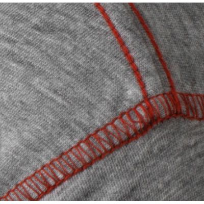 Футболка мужская с контрастной отделкой MUSTANG 150, белая с темно-синим-3