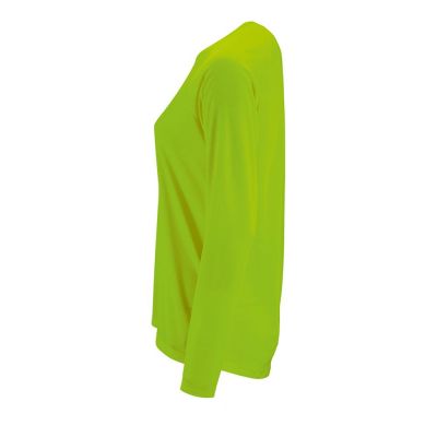 Футболка с длинным рукавом Sporty LSL Women, зеленый неон-2