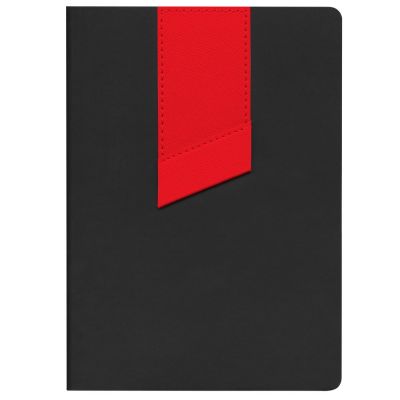 Ежедневник Bookmark, недатированный, черный с красным-1