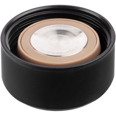 Смарт-бутылка с заменяемой батарейкой Long Therm Soft Touch, черная-2